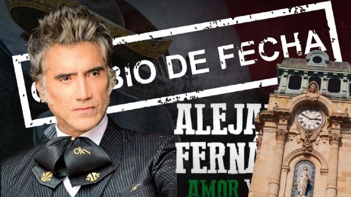 Concierto de Alejandro Fernández en Pachuca cambia de fecha, te decimos cuándo es