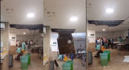 IMSS de Cancún: Techo se desploma en sala de urgencias | VIDEO
