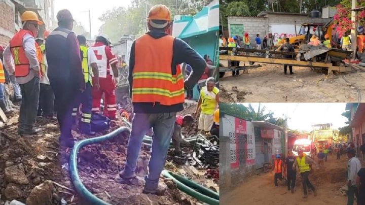 Tragedia en Oaxaca: Trabajadores quedan sepultados cuando trabajaban en drenaje