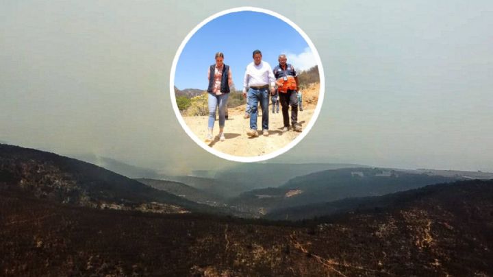Diego Sinhue espera que entre 5 y 7 días controlen el incendio en la Sierra de Santa Rosa