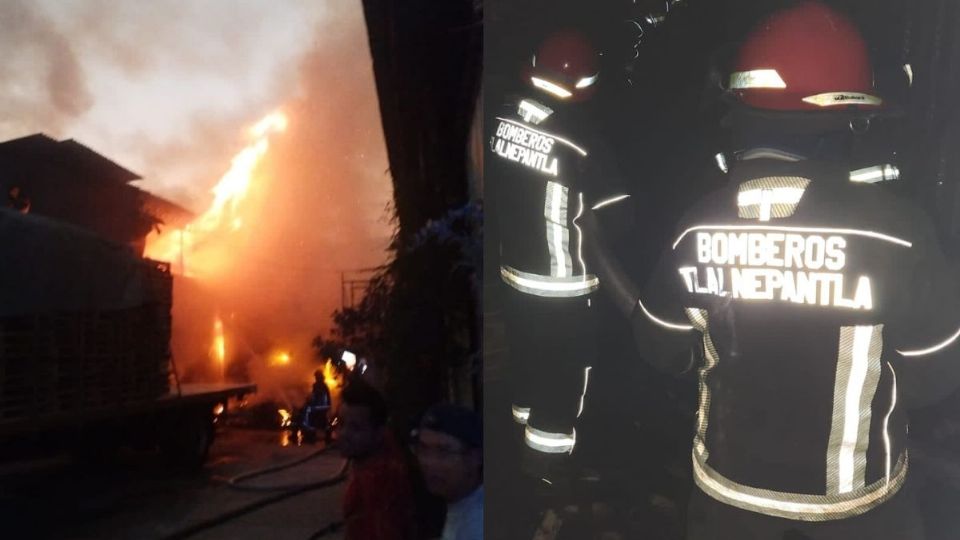 Incendio consume bodega en San Juan Ixhuatepec, Tlalnepantla