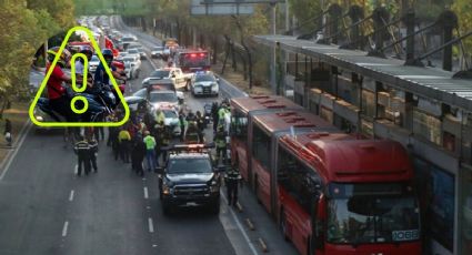 Metrobús CDMX: motociclista invade carril y provoca caos en la Línea 1