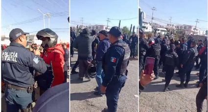 Tizayuca: reportan peleas y agresiones por desalojo de mototaxistas; hay bloqueos
