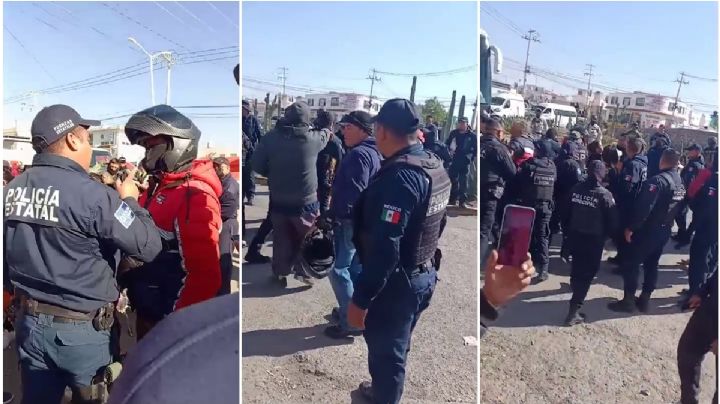 Tizayuca: reportan peleas y agresiones por desalojo de mototaxistas; hay bloqueos