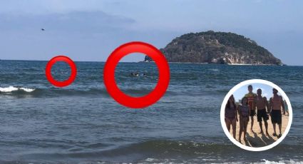 Mar arrastra a 2 niñas y su abuelito en playa favorita de los leoneses; logran rescatarlos