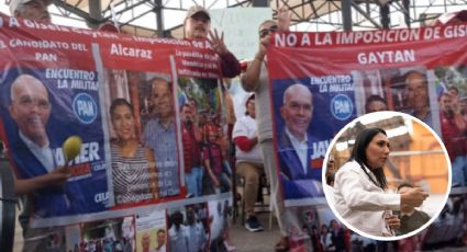 Morenistas protestaron contra imposición de candidatura de Gisela Gaytán