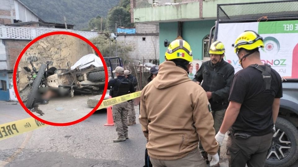 Muere motocitla tras derrapar e impactar en cerro de Zongolica