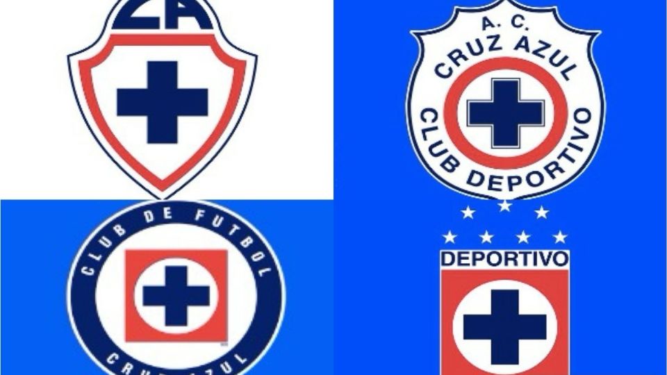 Los logos de Cruz Azul a lo largo de su historia