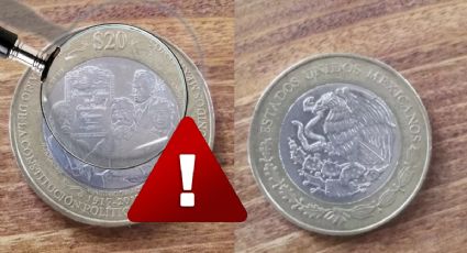 Así es la moneda de 20 con 4 caras; vale casi 2,000,000 de pesos