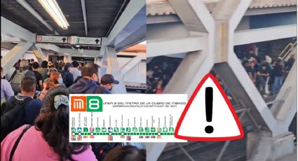 METRO CDMX: Línea 8 colapsada, caos y retrasos de más de 15 minutos en estas estaciones