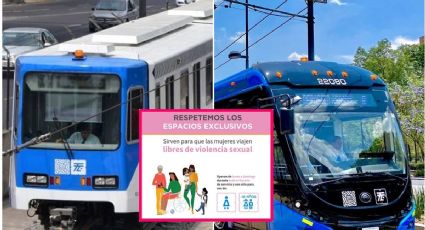 Trolebús y Tren Ligero habilitan espacios exclusivos para mujeres