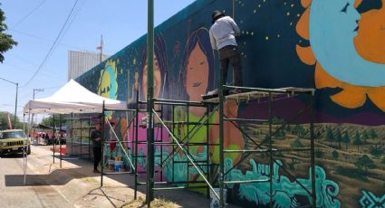 Niños en León pintan murales en programa cultural de Infonavit