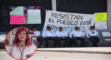 Layda Sansores anuncia “limpia” de 9 policías y perdona a su Secretaria Marcela Muñoz