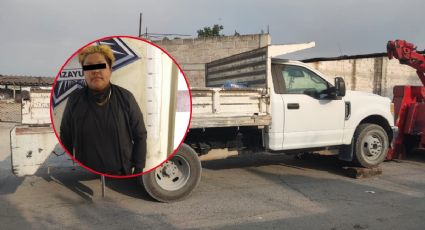México-Pachuca: Detienen a mujer por robar camión con material de construcción