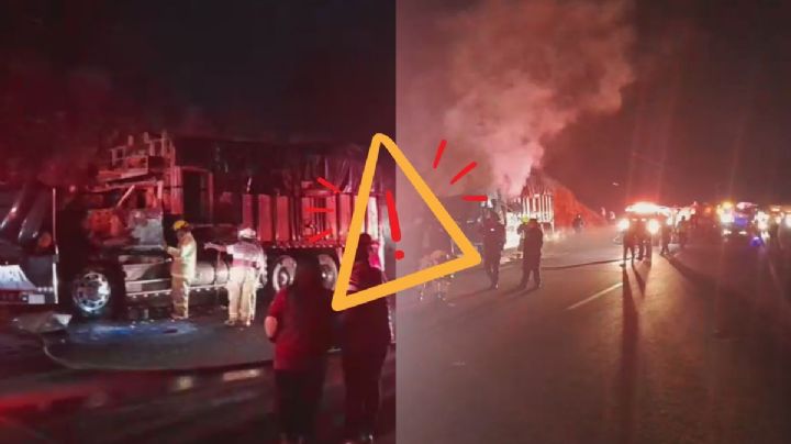 Accidente en Maltrata: Cierran autopista Puebla-Orizaba por incendio de tractocamión