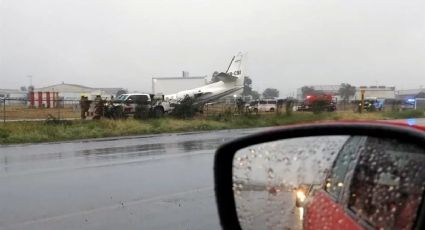 Avión se sale de la pista en Aeropuerto del Norte de Nuevo León / Video