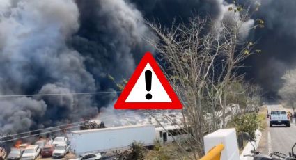 Fuerte incendio en corralón de Rinconada; reportan varios vehículos quemados