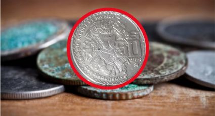 La extraña y rarísima moneda de 50 que puede valer 300,000 pesos