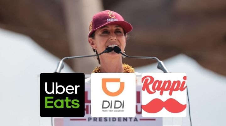 Claudia Sheinbaum pondrá orden a aplicaciones de reparto Uber y Didi