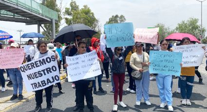 Trabajadores bloquean bulevar Felipe Ángeles en Pachuca ante cierre de Carnival
