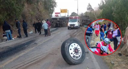 Mueren 14 peregrinos de Guanajuato en volcadura en Malinalco