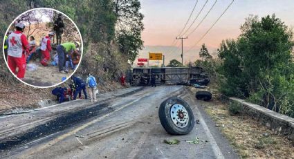 ¿Por qué se volcó el camión donde viajaban peregrinos de Guanajuato?
