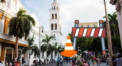 Anuncian cierre indefinido de calle en el centro histórico de Veracruz