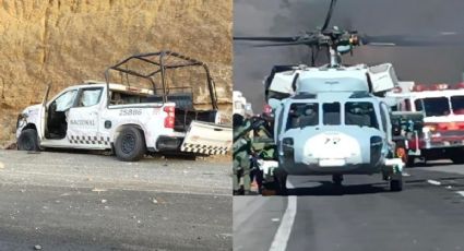 Choque entre patrulla de la GN y tráiler en la autopista Guadalajara-Colima deja 7 heridos