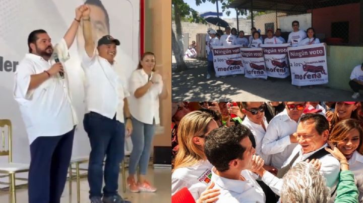 Truena Morena en Yucatán: Bayardo Ojeda da la espalda a “Huacho” Díaz y Rommel Pacheco