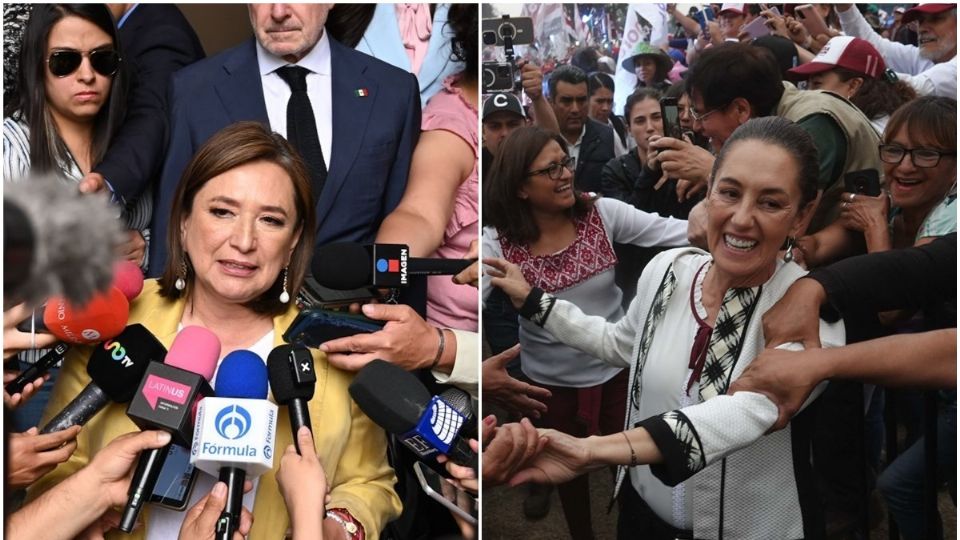 Xóchitl Gálvez acudió al TEPJF y Claudia Sheinbaum estuvo en Iztapalapa