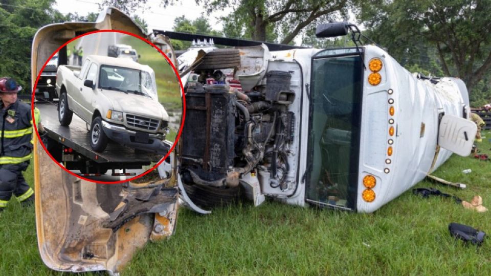 Los trabajadores se dirigían a recoger melones en Cannon Farms en Dunnellon, una pequeña comunidad agrícola al sur de Gainesville, cuando el autobús volcó durante el accidente. 