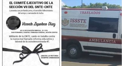 En menos de un día, fallecen dos  maestros de la CNTE en Chiapas