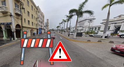 Este es el nuevo cierre vial en el centro histórico de Veracruz