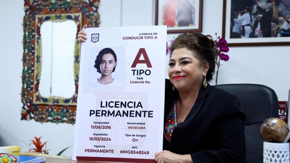 Clara Brugada establecerá licencia de conducir permanente a partir de 2025