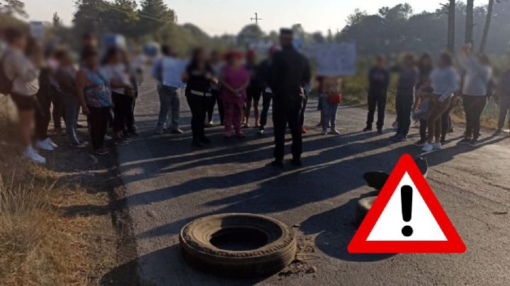 Bloquean carretera hacia Pancho Poza en Altotonga; esto se sabe