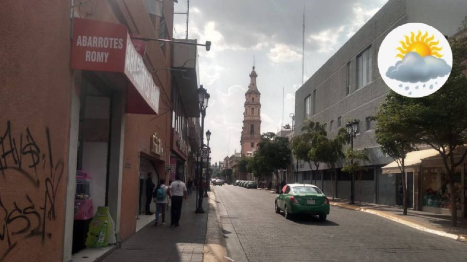 Lloviznó hoy por unos minutos en el centro de León.