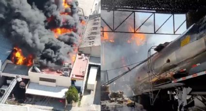 Aparatoso incendio consume fábrica de aceites en Tlaquepaque, Jalisco; reportan 3 heridos