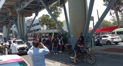 Metro CDMX: Microbús choca contra columna de la Línea 12; hay varios heridos