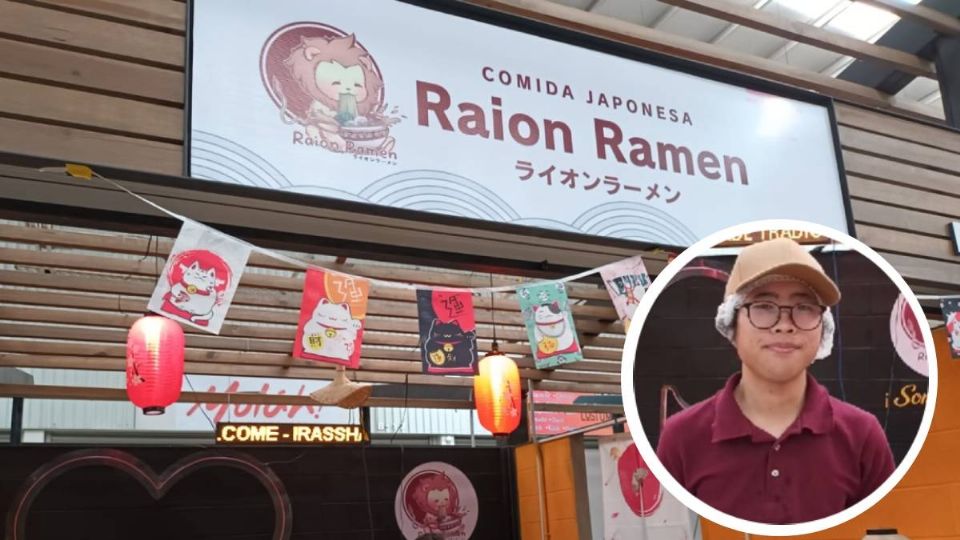 Hiro vende auténtico ramen japonés en León