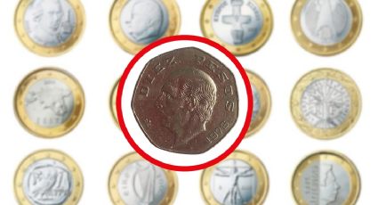 Así es la moneda de 10 que vale casi 100,000 pesos; tiene 7 lados