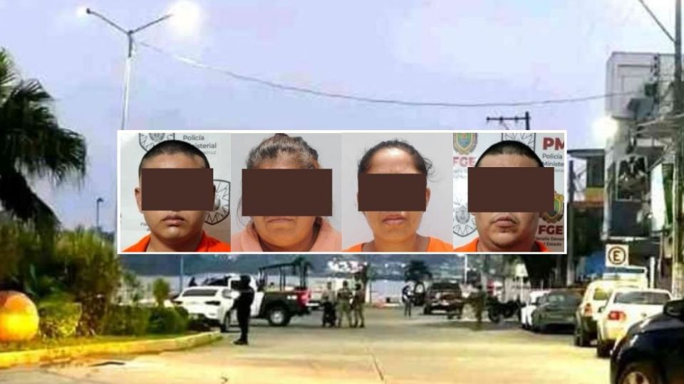 Caen 2 hombres y 2 mujeres por crimen de 5 personas en Tuxpan; los dejaron embolsados