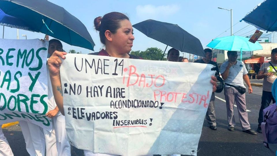 'Es un horno', no hay aire acondicionados en IMSS de Veracruz