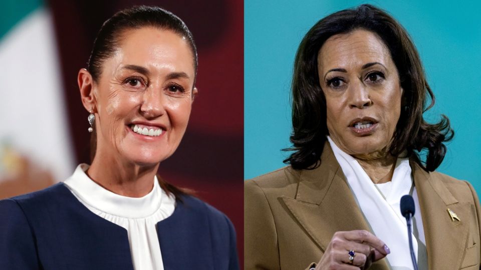 Claudia Sheinbaum y Kamala Harris