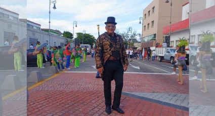 Raymundo, Bastonero Real con 31 años de participar en el Carnaval de Veracruz