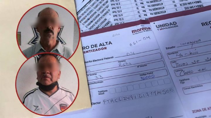 Capturan a “mapaches” con listas, nombres y credenciales en Guanajuato