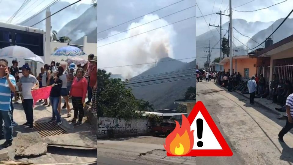 Pobladores cierran casillas en Tlilapan; exigen sofocar incendio forestal