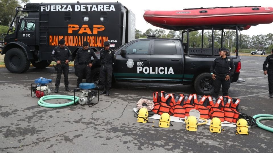 Policía Ribereña está preparada auxiliar a los capitalinos durante la temporada de lluvias  en la Ciudad de México
