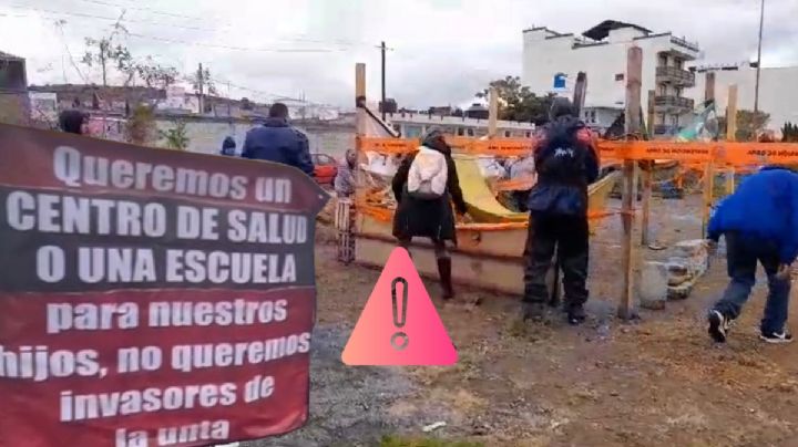 Desmantelan vecinos casas de paracaidistas y logran mesa de diálogo