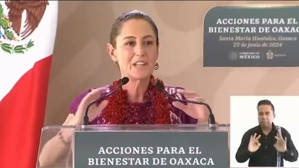 Sismo sorprende a Claudia Sheinbaum en Oaxaca