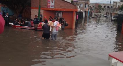 Cuautitlán bajo el agua: 2,000 familias de Rancho San Blas son evacuadas en lanchas